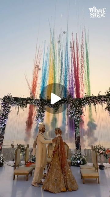 What��अShot || Wedding Content Creators on Instagram: "A few deep breaths before it FINALLY happens! #JuSTlove ‘s dreamy sundownder varmala on the shores of Goa was of the dreamiest varmalas of the season we’ve witnessed✨  Wedding reels for @sarbanisethi_makeupartist by @whatashot.weddings  Outfit: @rimpleandharpreet Event: @baroqueevents.in" Varmala Indian Weddings, Varmala Ideas, Wedding Reel, Goa Wedding, Wedding Content, Deep Breaths, Fire Video, Deep Breath, Content Creators