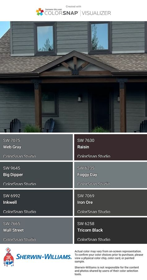 Sherwin Williams Big Dipper Paint, Big Dipper Paint Color, Sherwin Williams Exterior Paint Colors For House 2023, Big Dipper Sherwin Williams, Sherwin Williams Big Dipper, Brown House Exterior, Modern Exterior Paint Colors, Best Exterior House Paint, Outside House Colors