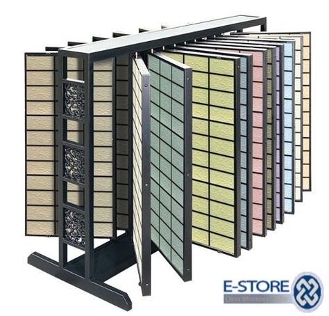 Tile Display Stand Tile Display Stand, Store Reference, Tile Display, Showroom Decor, Showroom Display, Tile Showroom, Store Layout, Material Library, Counter Design