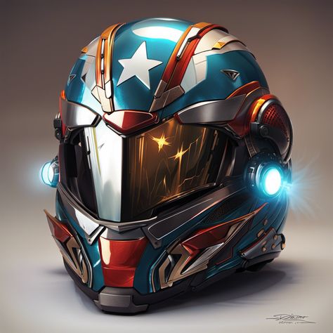 🔥🦸‍♂️ Rev up your engines with the Superheroes Motorcycle Helmet! 🏍️🌟 When it comes to combining style, protection, and a touch of superhero awesomeness, the Superheroes Motorcycle Helmet takes the lead! 🦸‍♂️💥 Imagine cruising down the streets with the wind in your hair (or under your helmet) while sporting a helmet inspired by your favorite Marvel and DC superheroes. Whether you're a fan of the invincible Iron Man, the dark and brooding Batman, or the web-slinging Spider-Man, there's a he Dark Helmet, Invincible Iron Man, America Theme, Marvel Fanart, The Invincible, Marvel And Dc, Cool Motorcycles, Motorcycle Helmet, Dc Superheroes