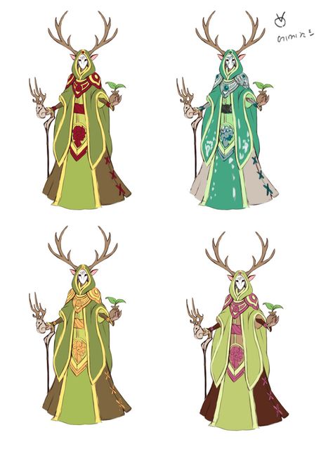 ArtStation - Forest Guardian Project WIP Forest Guardian Concept Art, Forest Spirit Outfit, Forest Outfit Drawing, Forest Guardian Character Design, Forest Spirit Character Design, Forest Character Design, Forest Outfit Ideas, Pride Oc, Forest Spirit Art