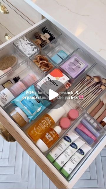 Julianna Christensen on Instagram: "🎉PBDD $550 GIVEAWAY 🎉 just like, save, and tag two friends into both my reels today to enter! POV: bathroom restock and organization 🤍. EVERYTHING is on my AMZ Storefront under the “Beauty Favorites” and “Prime Big Deal Days” categories! Winner announced October 9th. 
✨
✨
#amazonfinds #primebigdealdays #amazonhome #amazonhomefinds #amazonhome #amazonfavorites #amazonfavorite #amazonmusthaves #amazonbeauty #amazonbeautyfinds #homeorganizing #homeorganizationtips #homeorganizationideas #bathroomorganization #bathroomorganizer #drawerorganization #drawerorganizer #bathroominspiration #bathroomstyle #organizedhome" Organizing Skin Care Products, Aesthetic Bathroom Organization, Bathroom Restock, Aesthetic Bathroom, Two Friends, Amazon Beauty Products, Home Organization Hacks, Drawer Organisers, Bathroom Style