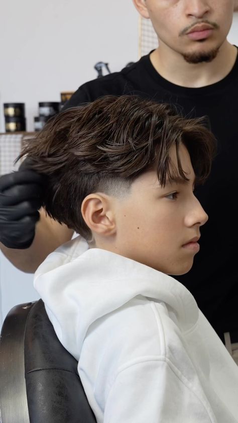 Fernando Montano | Try a blow out taper😮‍💨 #torontobarber #haircut #taperfade #taper #straighthair #barber | Instagram Mid Part Low Taper, Middle Part Haircut Straight Hair, Middle Part Haircut Short, High Taper Blowout, Blowout Taper Men Middle Part, Mid Fade Middle Part, Low Taper Fade Haircut Middle Part, Taper Fade With Middle Part, Simple Taper Design