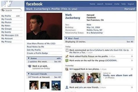 Who remembers this Facebook layout?!  Oh, the memories. Old Facebook, Facebook Website, Facebook Layout, Timeline Design, Life Crisis, Facebook Account, Class Schedule, Facebook Profile, Financial News