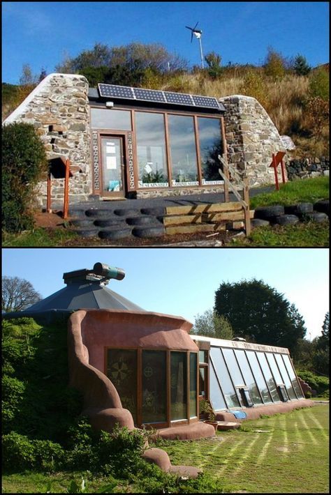 Earth Ship Homes Exterior, Earthship Exterior, Eco Home Exterior, Earthship Design, Homes Design Ideas, Earth Ships, Earth Ship, Earth Sheltered Homes, Eco Homes