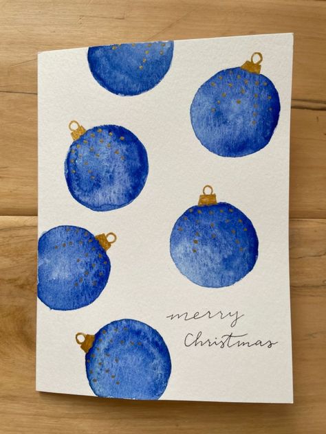 Card Diy Ideas, Christmas Card Diy, Watercolor Christmas Cards Diy, Christmas Card Wishes, Watercolor Holiday Cards, Painted Christmas Cards, Christmas History, Christmas Card Ideas, Christmas Doodles