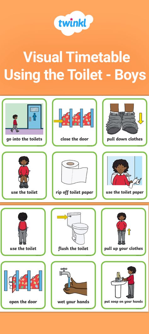 Toilet Training Visual Schedule, Toilet Training Visuals, Social Stories Free, Visual Schedule Printable, Visual Social Stories, Trains Preschool, Visual Timetable, Toilet Boys, Visual Schedule