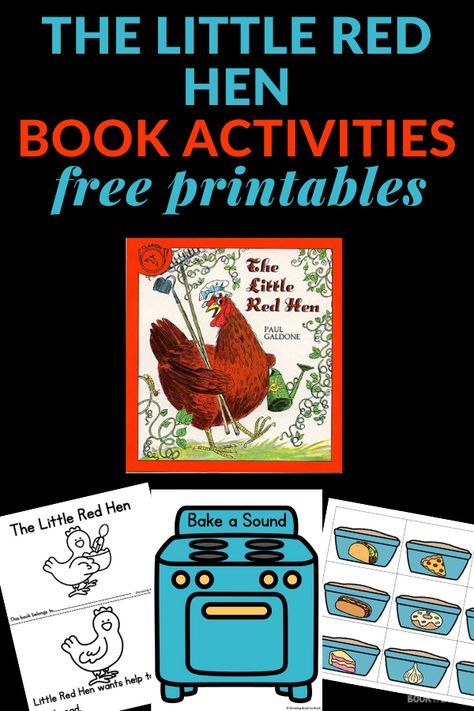 Two The Little Red Hen Activities that you can print and enjoy with the children.  Includes a printable emergent reader and a beginning sounds activity. #thelittleredhen #bookactivities #storytime #GrowingBookbyBook #prek The Little Red Hen Activities, Little Red Hen Activities, Hen Activities, Character Education Activities, The Little Red Hen, Little Red Hen, Preschool Literacy, Red Hen, Creative Curriculum