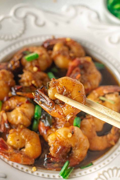 Air Fryer Tips, Beef Noodle Stir Fry, Frozen Shrimp Recipes, Sweet Chili Shrimp, Honey Shrimp, Air Fryer Shrimp, Honey Garlic Shrimp, Walnut Shrimp, Healthy Honey