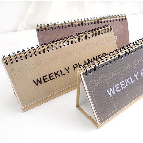 Weekly Desk Planner, Modern Calendar, 달력 디자인, Desk Planners, Desk Essentials, Stationary Set, Diy Notebook, Planner Inspiration, Up Book