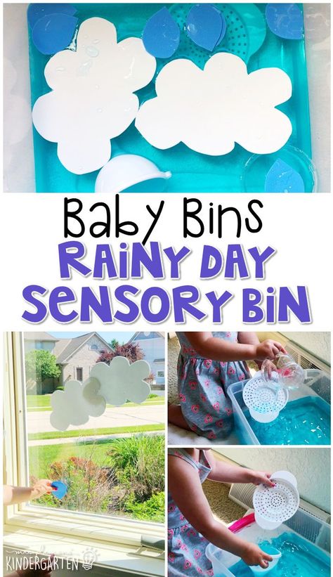 We love water sensory bins, so this rainy day sensory bin was a favorite! It is great for learning about spring and is completely baby safe. These Baby Bin plans are perfect for learning with little ones between 12-24 months old April Lesson Plans, Weather Lesson Plans, Spring Lesson Plans, Weather Lessons, Flower Rain, Toddler Sensory Bins, Spring Themes, Fall Lesson Plans, Spring Lessons