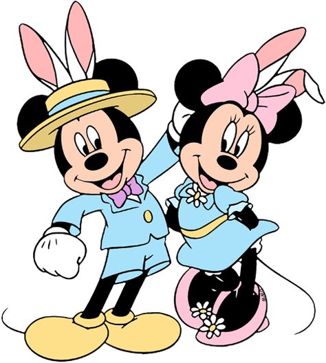 Disney Easter, Disney Designs, Mickey Y Minnie, Mickey And Minnie Mouse, Cartoon Embroidery, Computerized Embroidery Machine, Bunny Svg, Disney Character, Easter Svg