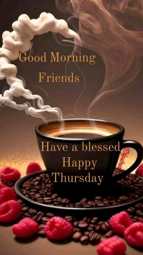 Happy Thursday everyone! The weekend is just around the corner, so let's make the most of this day. Spread positivity, seize opportunities, and embrace the joy that comes with each passing moment. Have a fabulous Thursday! 🌟🙌 #HappyThursday #ThursdayMotivation Good Morning Everyone Happy Thursday, Good Morning Thursday Coffee Gif, Good Morning Thursday Have A Great Day, Happy Thursday Coffee, Thursday Morning Coffee, Thursday Coffee, Morning Thursday, Good Morning Happy Thursday, Happy Thursday Everyone