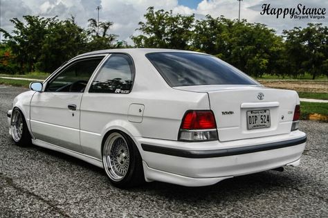 Toyota Tercel Corsa coupe jdm White Hawk, Big Boyz, Fox Body Mustang, Toyota Tercel, Mazda Protegé, Stance Cars, Civic Sedan, Valentino Rossi, Toyota Cars