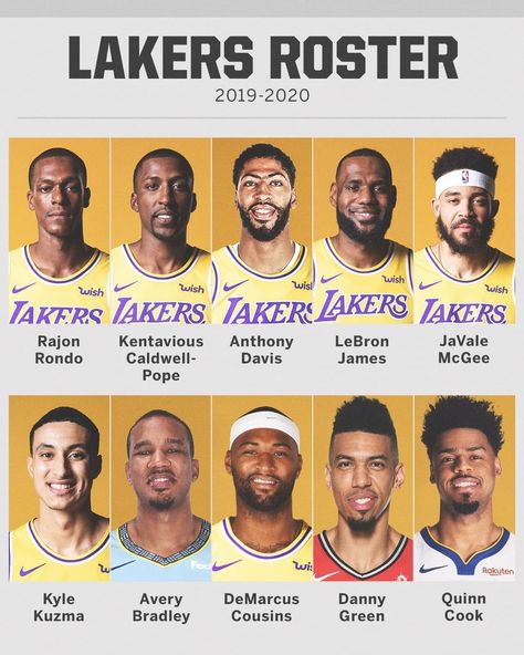 2019-20 Los Angeles Lakers Roster full of Wildcats! Lakers Players, Milwaukee Bucks Basketball, Mvp Basketball, Lakers Team, Nba Funny, Lebron James Lakers, King Lebron, Basketball Players Nba, Decisions Decisions