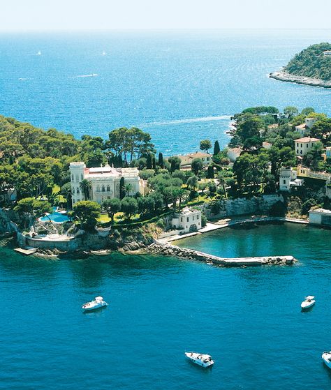 Chateau Saint Jean on Cap Ferrat, Nice, France Nice France House, St Jean Cap Ferrat France, St Jean Cap Ferrat, Cap Ferrat France, Build A Castle, Saint Jean Cap Ferrat, Juan Les Pins, France Aesthetic, The Architect