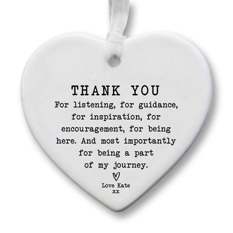 Gift For Friends Christmas, Personalized Thank You Gifts, Welcome Images, Thank You For Listening, Thank You Presents, Birthday Wishes For Myself, Etsy Shop Ideas, Ceramic Heart, Affirmations For Happiness