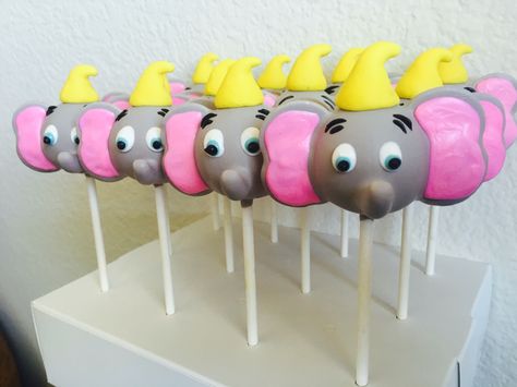 Dumbo Cake Pops Dumbo Cake Pops, Dumbo Cake, Turkey Chile, Pop Cans, Animation Film, Cake Pops, 1st Birthday, Party Ideas, I Hope