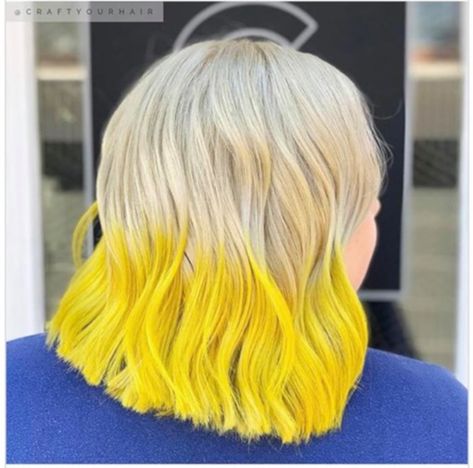 Dip Dyed Hair, Blonde Dip Dye, Dyed Hair Ombre, Short Dyed Hair, Yellow Hair Color, Dyed Hair Pastel, Dyed Hair Blue, Dyed Hair Purple, Pink Hair Dye