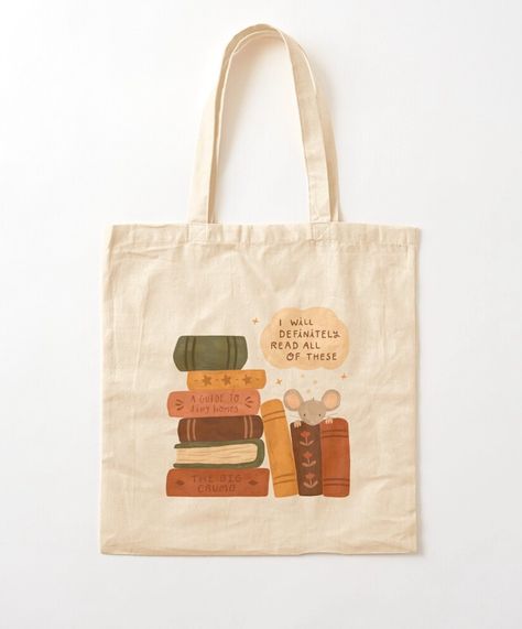 Book Bag Painting Ideas, Book Tote Bag Painting Ideas, Book Tote Bag Aesthetic, Tote Bag Book Design, Design Totebag Aesthetic, Bookish Tote Bag, Tote Bag Painting Ideas Aesthetic, Bookish Design, Book Pile