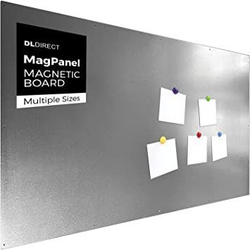 Magnetic Wall Board for Office & Home - Large Bulletin Board, Magnetic Board - 3 Finishes Incl. White Erase Board/Wet Erase Decorative Whiteboard for Wall - Beats Cork Board - Stainless Steel 24"x72” Office Magnetic Board Ideas, Magnetic Wall Board, Large Bulletin Board, Large Cork Board, Board For Office, Extreme Makeover Home Edition, Tack Board, Whiteboard Wall, Magnet Board