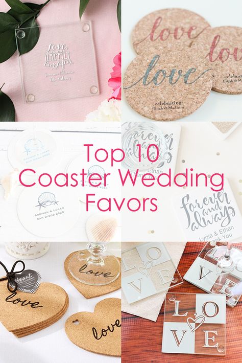 Find the best coaster for your wedding favors! From personalized cork coasters to photo holders, we've got you covered. Wedding Coaster Favors For Guests, Wedding Favors Coasters, Wedding Favor Coasters, Coaster Wedding Favors, Custom Coasters Wedding, Minimalist Coasters, Retirement Party Favors, Rehearsal Dinner Favors, Sweet Wedding Favors