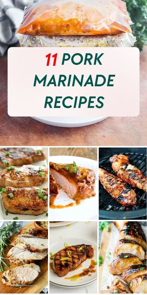 Elevate your taste buds with these mouthwatering pork marinade recipes. Perfect for grilling, roasting, or pan-frying. Pork Loin Roast Marinade Recipes, Pork Marinade For The Grill, Pork Loin Marinade Recipes Grilled, Pork Roast Marinade Recipes, Pork Tender Loin Recipes, Marinade For Pork Roast, Pork Loin Marinade Recipes, Best Pork Tenderloin Marinade, Pork Roast Marinade