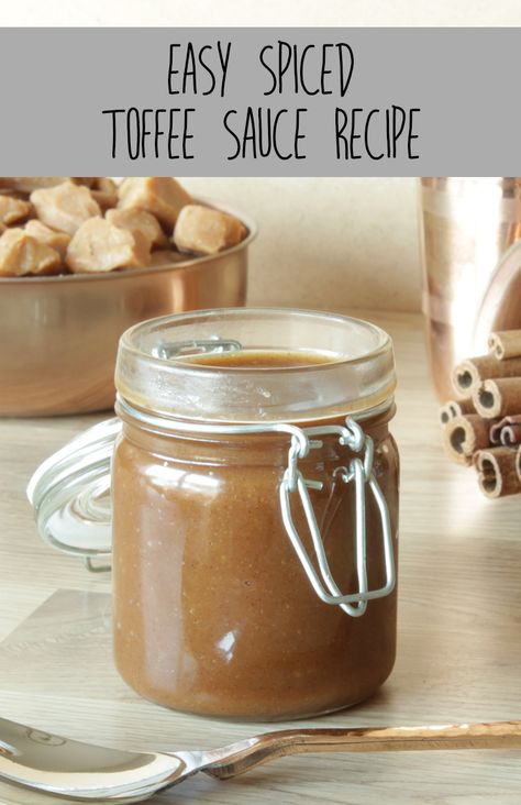 Easy spiced toffee sauce recipe Toffee Sauce Recipe, Creative Christmas Food, Toffee Recipe, Toffee Sauce, Edible Crafts, Sweet Sauce, Christmas Hanukkah, Christmas Snacks, Recipe Images