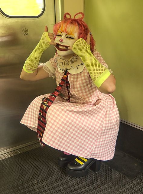 Clown Core, Circus Aesthetic, Clown Clothes, Cute Clown, By Any Means Necessary, A Clown, Body Reference Poses, Clown Costume, Human Poses Reference