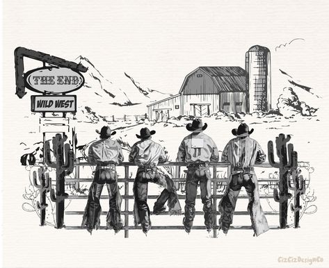 Vintage Western Paintings, Western Art Aesthetic, Western Scene Drawing, Cowboy Widgets, Cowboy Wallpaper Country, Western Laptop Wallpaper, Western Desktop Wallpaper, Cowboy Art Drawing, Gothic Western Aesthetic