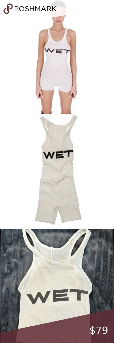 YZY MOWALOLA WET BODYSUIT NEW Size 1 (XS-S) Wet Outfits, Off White, Fashion Design, How To Wear, Fashion Tips, Clothes Design, White