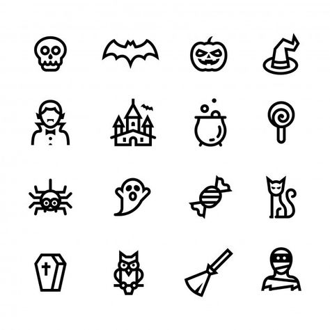 Halloween Cat Doodle, Tiny Doodles, Boo Baskets, Graphic Facilitation, Clay Patterns, Symbol Drawing, Halloween Symbols, Halloween Stencils, Valentinstag Party