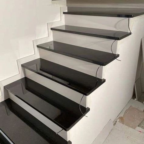 Stair Design Ideas ✨️ | Stairs Railing Design Ideas ✨️🔥 #railing #railings #stairs #stairrailing #stairdesign #stairdesigns #glassrailing #homedesignsdworld #explorepost #explorepage #reeelitfeelit #trendingdesigns #railingdesign #budget2024 #yogawithwall #celebritystylist #bhindifry #rafaelnadal Steps Design Interior Stairs Granite, Stairs Case Design, Stairs Tiles Design, Granite Stairs, Staircase Pictures, Home Stairs, Bathroom Wall Tile Design, Steel Staircase, Flush Door Design