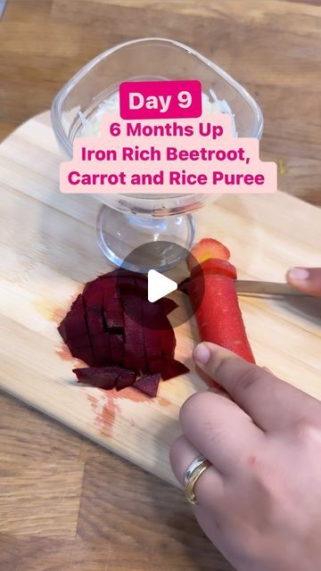 Beet Baby Food, Beetroot Puree Recipe, Iron Rich Breakfast, Baby Food Recipes 9-12, Baby Food Recipes 6-9, 7 Month Old Baby Food, 6 Months Baby Food, 7 Months Baby Food, 9 Month Baby Food