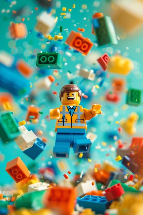 Lego 3d, Lego Poster, Lego Wallpaper, Digimon Wallpaper, Lego Wall, Burst Of Color, Lego Games, Lego Photo, Lego Minifigs