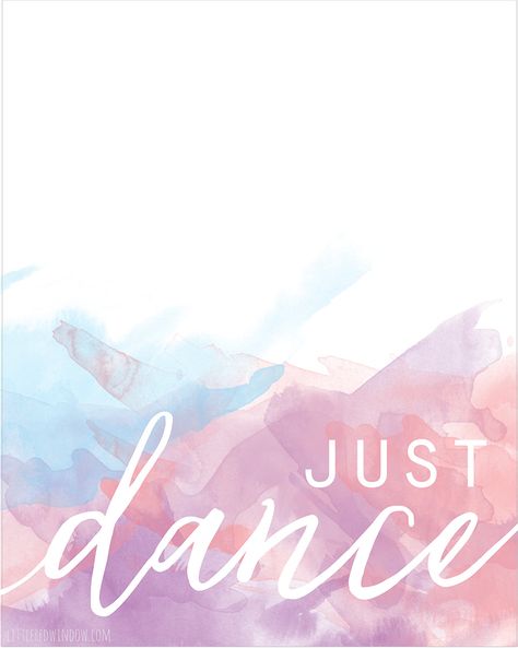 Just Dance Free Printable Print!  | littleredwindow.com Just Dance Aesthetic, Dance Aesthetic, Aesthetic Dance, Just Dance, Free Printable, Ballet, Pink, Art