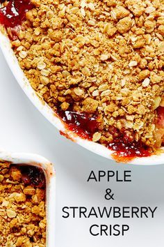 Strawberry Crisp Recipe, Strawberry Crisp, Easy Apple Crisp Recipe, Apple Crumble Recipe, Apple Crisp Easy, Fruit Crisp, Crumble Recipe, Apple Crisp Recipes, Crisp Recipe