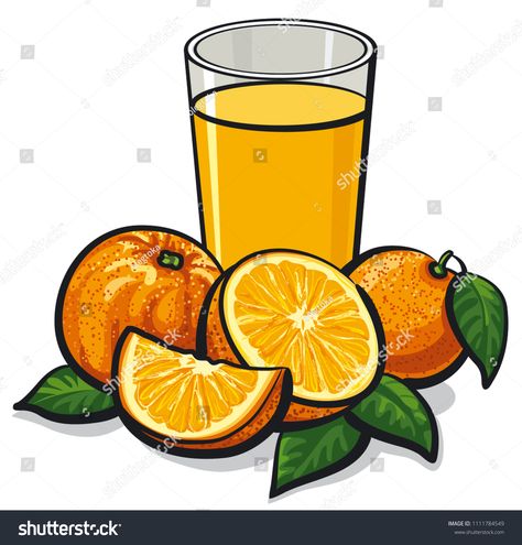 illustration of glass of fresh orange juice with sliced ripe oranges #Ad , #ad, #fresh#orange#illustration#glass Juice Clipart, Jump Animation, Orange Craft, Fresh Orange Juice, Orange Drinks, Drawing Lessons For Kids, Floral Cards Design, Fresh Orange, Food Poster Design