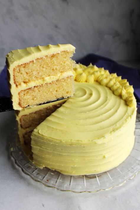 Lemon Velvet Cake 7 Best Vanilla Layer Cake Recipe, Vanilla Layer Cake Recipe, Lemon Cake With Lemon Curd, Lemon Velvet Cake, Vanilla Layer Cake, Cake With Lemon Curd, Whipped Cream Cakes, Lemon Layer Cakes, Layer Cake Recipes