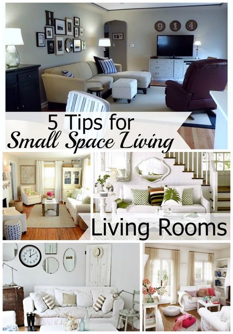 5 Tips for Small Space Living: Living Room | Chatfield Court.com Small Room Design, Living Room Remodel, Useful Tips, Decorating Small Spaces, Small Space Living, Small Living Rooms, Small Living Room, Small Living, Home Decorating