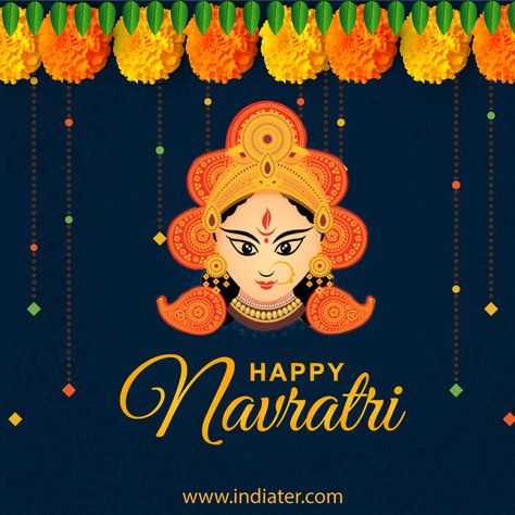 happy navratri creative free vector download - Indiater Navratri Creative Post, Navratri Creative, Navratri Messages, Navratri Wishes Images, Guru Raghavendra, Raghavendra Swamy, Navratri Greetings, October Festival, Happy Navratri Wishes