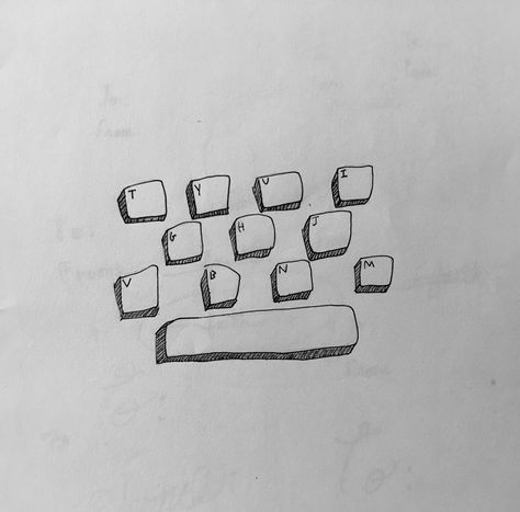 Keyboard Drawing, Drawing Videos, Sketchbook Art Inspiration, Art Sketchbook, Sketch Book, Doodles, Projects To Try, Art Inspiration, ? Logo