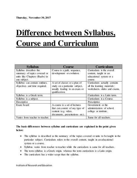 Difference between Syllabus, Course and Curriculum Syllabus Planner, Syllabus Template, Growth Motivation, Course Syllabus, Tourism Development, Study Flashcards, Personal Growth Motivation, College Courses, Film Studies