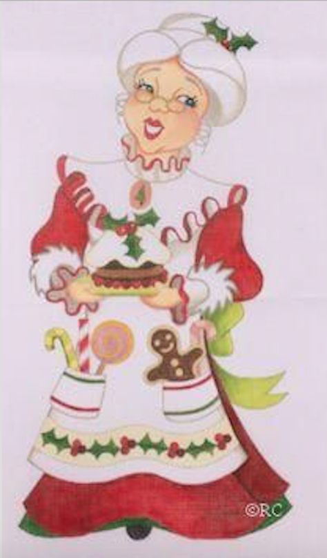 Santa Drawings, Advent Challenge, Santa Snow Globe, Santa Claus Pictures, Santa Paintings, Mrs Santa Claus, Mrs Clause, Ceramics Painting, Applique Ideas