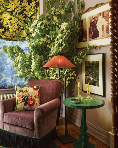 Eclectic Maximalism, Maximalist Interior, Washington Heights, Custom Shades, Maximalism, Large Pillows, Dream Bedroom, Sofas And Chairs, My New Room