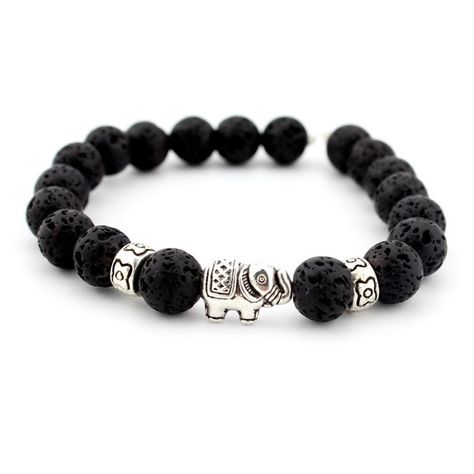 Buddha Elephant, Elephant Bangle, Nature Inspired Accessories, Elephant Charm Bracelet, Bracelet Man, Armband Tattoos, Lotus Bracelet, Bracelets Men, Essential Oil Bracelet