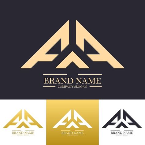 Aaa Logo Design, Aa Logo Design Letter, Academy Logo Design Ideas, Aa Letter Logo, Aa Logo Design, A Typography Logo, Aaa Logo, Aa Logo, Idea Logo