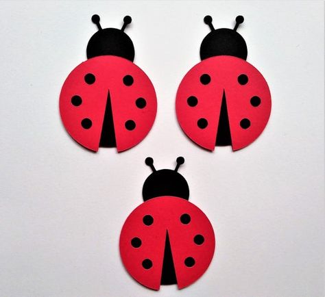 Ladybug Die Cut, Ladybug Decoration, Ladybug Cutout - Pkg of 6 Ladybug Template, September Crafts, Ladybug Decorations, March Crafts, Rugs Ideas, Ladybug Theme, Circle Crafts, Ladybug Crafts, Printable Classroom Decor