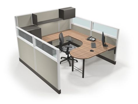 Office Cubicle Design, Cubicle Design, Modular Furniture System, Office Pantry, Office Paint, Office Organization At Work, Commercial Office Space, Shelves Storage, Real Estate Office