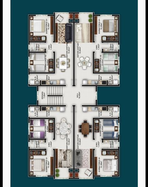 Small Residential Building Plan, Apartment Architecture Plans, Apartment Plans Architecture, Small Apartment Building Plans, Small Apartment Building Design, Residential Building Plan, Residential Architecture Apartment, Building Design Plan, Small Apartment Building